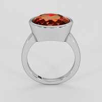 5.17 Ct. Madeira (Reddish Orange) Citrine Ring, 18K White Gold 3