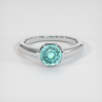 1.25 Ct. Gemstone Ring, 18K White Gold 1