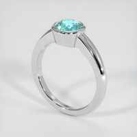 1.25 Ct. Gemstone Ring, 18K White Gold 2