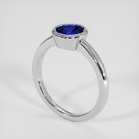 1.73 Ct. Blue Sapphire Ring, 18K White Gold 2