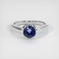 1.15 Ct. Sapphire Ring, 18K White Gold 1
