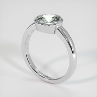 2.44 Ct. Sapphire Ring, 18K White Gold 2