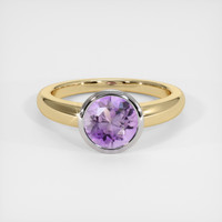 1.36 Ct. Gemstone Ring, 14K White & Yellow 1