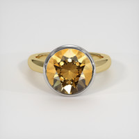 4.16 Ct. Gemstone Ring, 14K White & Yellow 1