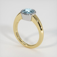 1.49 Ct. Gemstone Ring, 14K White & Yellow 2