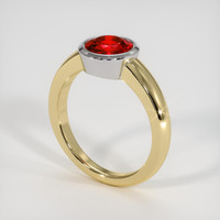 1.72 Ct. Ruby Ring, 14K White & Yellow 2