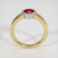 1.11 Ct. Ruby Ring, 14K White & Yellow 3