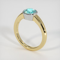 1.25 Ct. Gemstone Ring, 18K White & Yellow 2