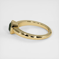 0.92 Ct. Green Sapphire Ring, 10K Yellow Gold 4