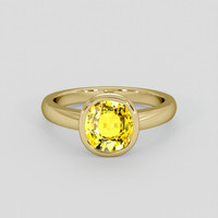 2.06 Ct. Yellow Sapphire Ring, 10K Yellow Gold 1