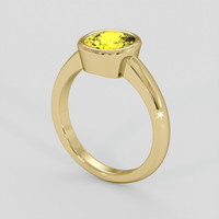2.06 Ct. Yellow Sapphire Ring, 10K Yellow Gold 2
