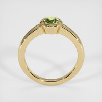0.63 Ct. Green Sapphire Ring, 10K Yellow Gold 3