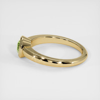 0.63 Ct. Green Sapphire Ring, 10K Yellow Gold 4