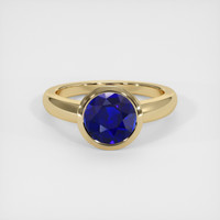 3.06 Ct. Sapphire Ring, 14K Yellow Gold 1