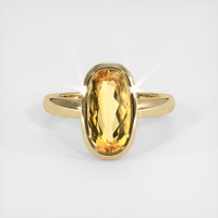 3.64 Ct. Gemstone Ring, 14K Yellow Gold 1