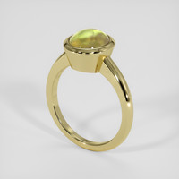 5.07 Ct. Green Chrysoberyl Ring, 14K Yellow Gold 2