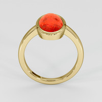 4.02 Ct. Red Coral Ring, 14K Yellow Gold 3