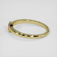 0.59 Ct. Pinkish Red Ruby Ring, 14K Yellow Gold 4