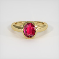 2.03 Ct. Ruby Ring, 14K Yellow Gold 1