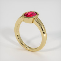 2.03 Ct. Ruby Ring, 14K Yellow Gold 2