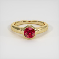 1.51 Ct. Ruby Ring, 14K Yellow Gold 1