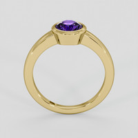 0.92 Ct. Pinkish Purple Sapphire Ring, 14K Yellow Gold 3