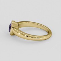 0.92 Ct. Pinkish Purple Sapphire Ring, 14K Yellow Gold 4