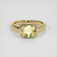5.07 Ct. Yellow Sapphire Ring, 14K Yellow Gold 1