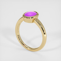 2.20 Ct. Purple Sapphire Ring, 14K Yellow Gold 2