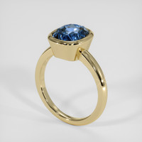 3.99 Ct. Blue Sapphire Ring, 14K Yellow Gold 2