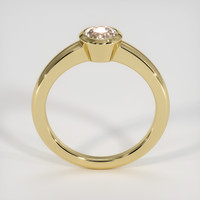 0.66 Ct. Peach Sapphire Ring, 14K Yellow Gold 3