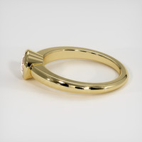 0.66 Ct. Peach Sapphire Ring, 14K Yellow Gold 4