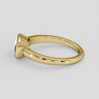 1.26 Ct. Greenish Blue Sapphire Ring, 14K Yellow Gold 4
