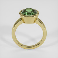 5.40 Ct. Bluish Green Sapphire Ring, 14K Yellow Gold 3