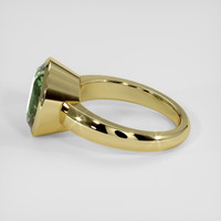 5.40 Ct. Bluish Green Sapphire Ring, 14K Yellow Gold 4