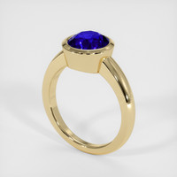3.06 Ct. Sapphire Ring, 18K Yellow Gold 2