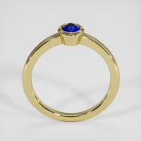 0.62 Ct. Blue Sapphire Ring, 18K Yellow Gold 3