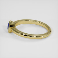 0.62 Ct. Blue Sapphire Ring, 18K Yellow Gold 4