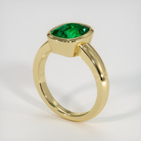 2.36 Ct. Emerald Ring, 18K Yellow Gold 2