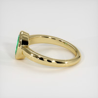 0.80 Ct. Emerald Ring, 18K Yellow Gold 4