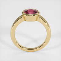 1.80 Ct. Reddish Pink Sapphire Ring, 18K Yellow Gold 3