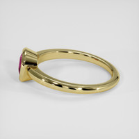 1.03 Ct. Pinkish Red Ruby Ring, 18K Yellow Gold 4
