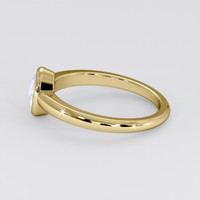 0.76 Ct. White Sapphire Ring, 18K Yellow Gold 4