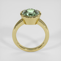 5.40 Ct. Bluish Green Sapphire Ring, 18K Yellow Gold 3