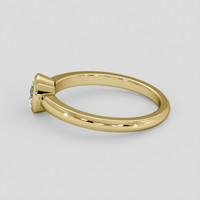 0.79 Ct. Green Sapphire Ring, 18K Yellow Gold 4