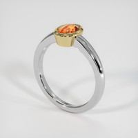 0.93 Ct. Gemstone Ring, 14K Yellow & White 2