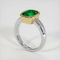 2.36 Ct. Emerald Ring, 18K Yellow & White 2