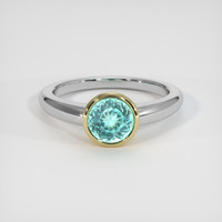 1.25 Ct. Gemstone Ring, 18K Yellow & White 1