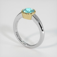 1.25 Ct. Gemstone Ring, 18K Yellow & White 2