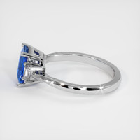 1.08 Ct. Blue Sapphire Ring, Platinum 950 4
